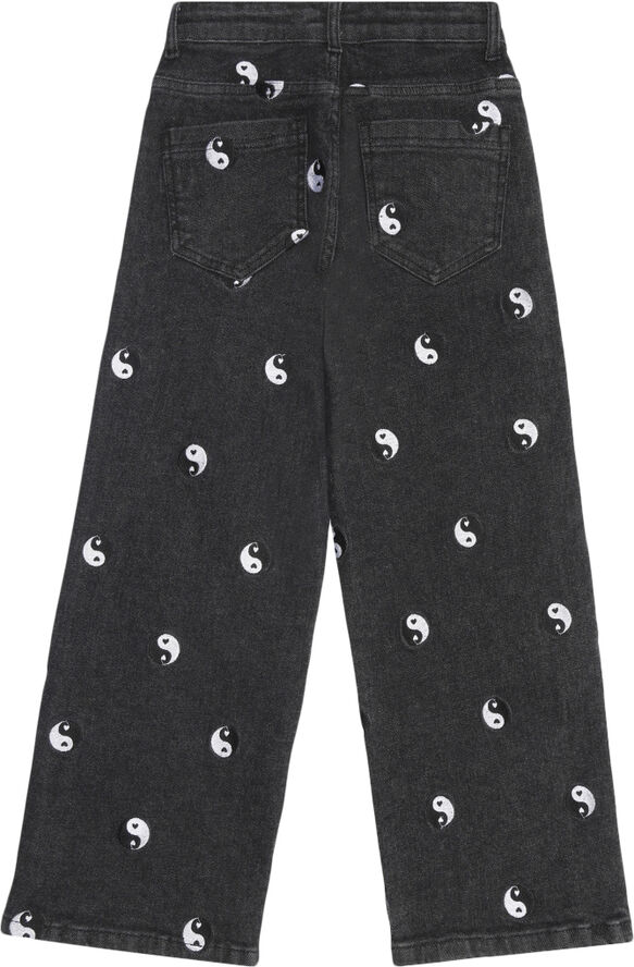 The New TNLykke Wide Jeans Black denim wash