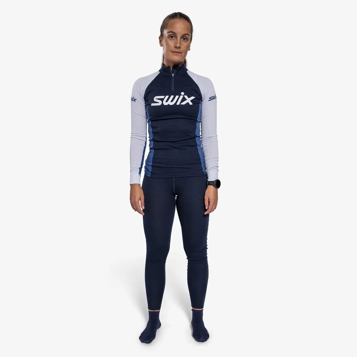Swix Racex Classic Half Zip W Dark Navy/Lake Blue