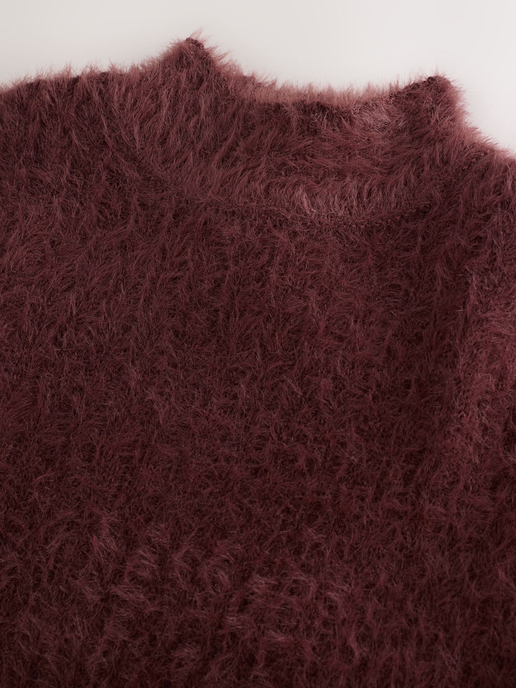 Chocoladebruin - Fluffy trui (3 - 16 jr)