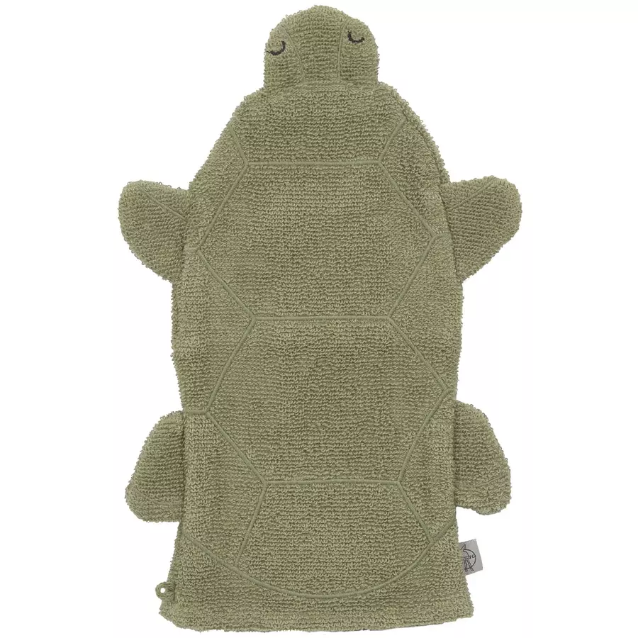LÄSSIG Spiel-Waschhandschuh Schildkröte Grün