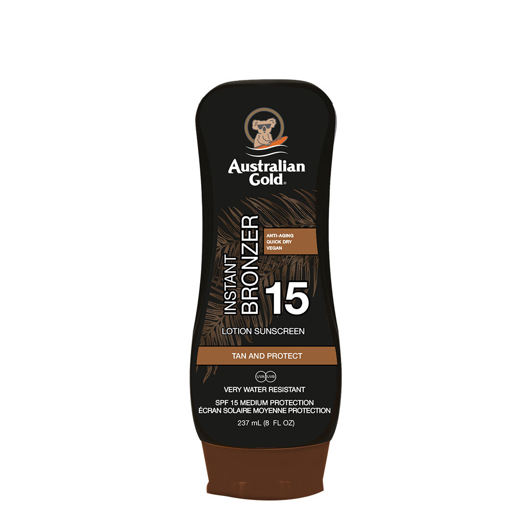 AUSTRALIAN GOLD  Instant Bronzer Loção Protetor Solar SPF15 - 237ml