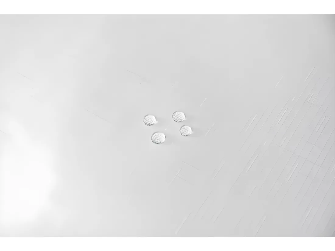 Nappe anti tache unie blanc ronde 160 cm