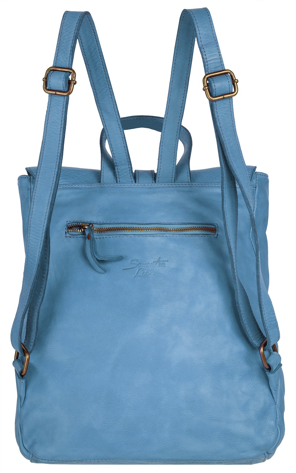 Samantha Look Cityrucksack Echt Leder, Made in Italy