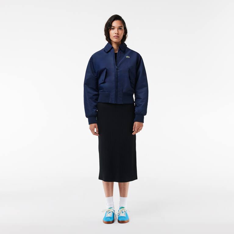 Robe longue esprit polo femme Lacoste Robes & Jupes - Noir - Lacoste - Femme