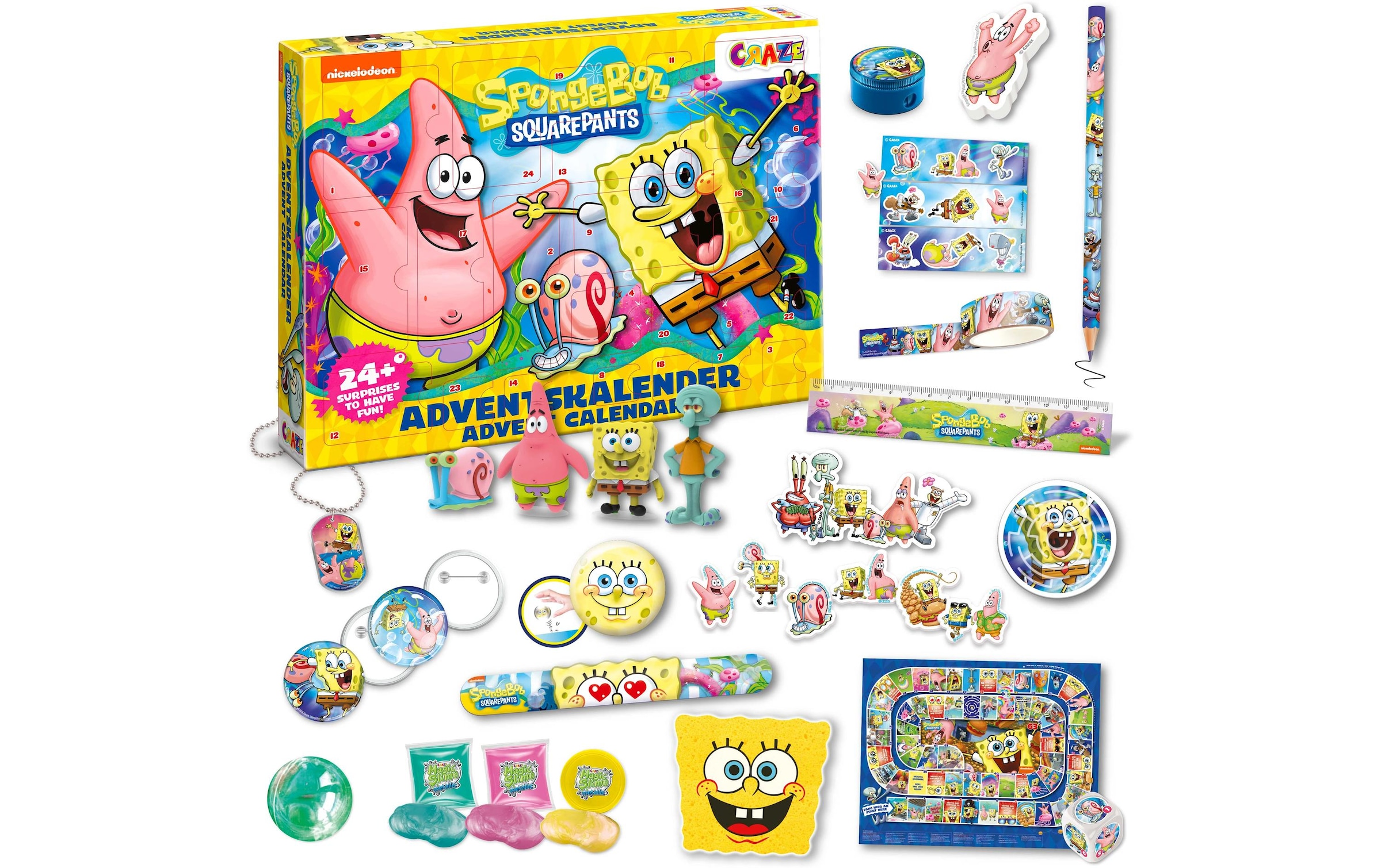 CRAZE Adventskalender »SpongeBob 2024« ab 3 Jahren