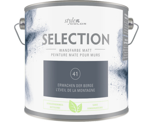 Premium muurverf Stijl Kleur SELECTIE 41 conserveermiddelvrij Awakening of the Mountains 2,5 L