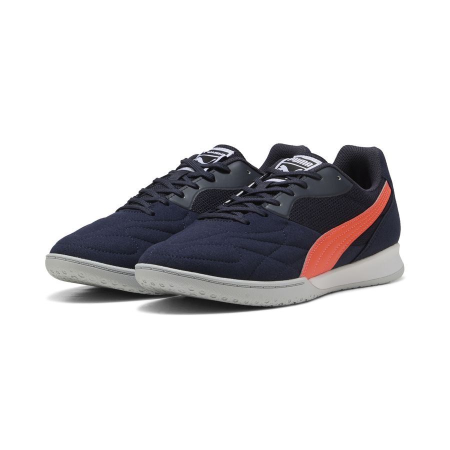 PUMA King Top IT - Bleu Marine/Glowing Red