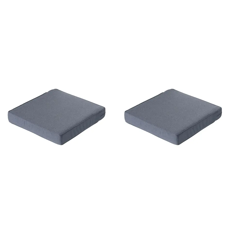 Madison - Lounge Profi-Line Zitkussen Manchester grey - 73x73 cm - Set van 2