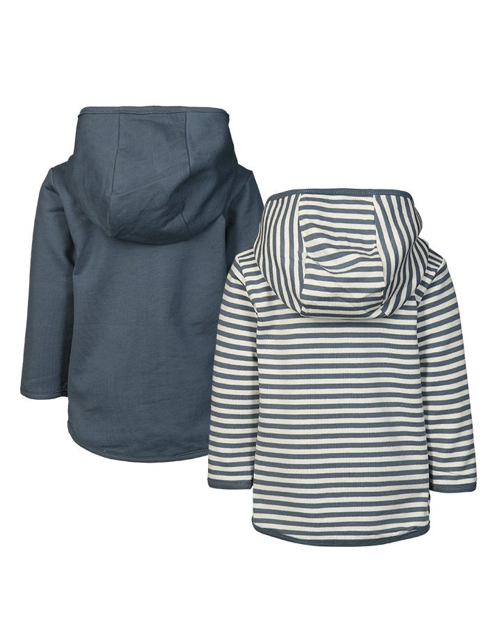 Strickjacke INFINITY zum Wenden in blau