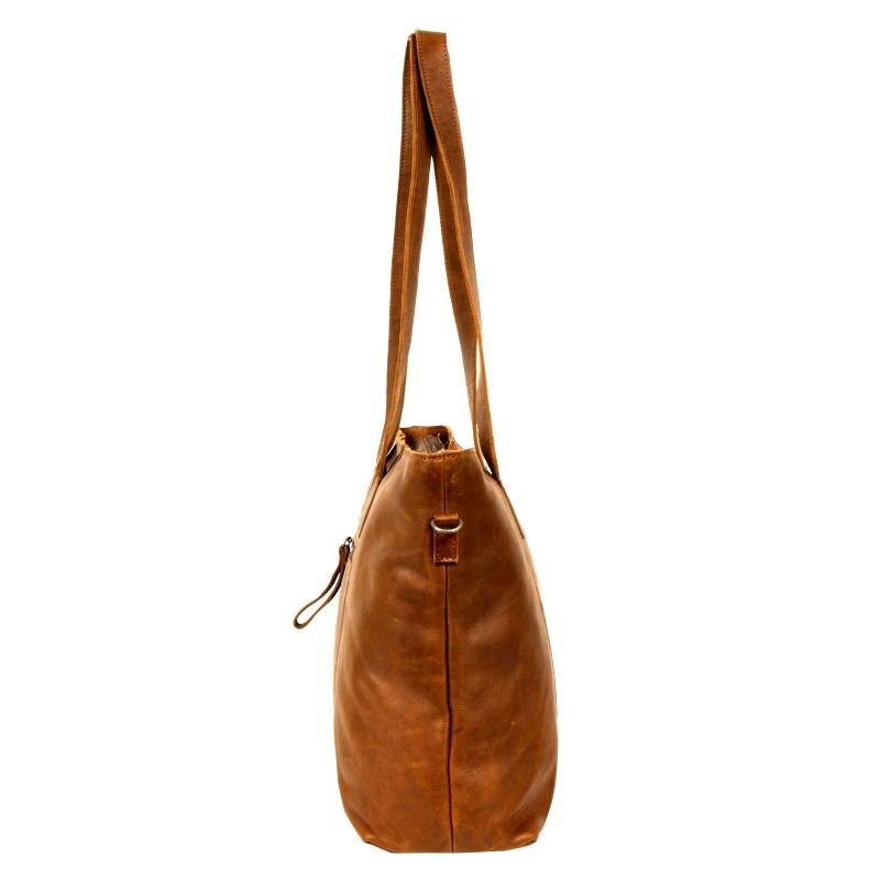 Justified Nynke Shopper L Cognac