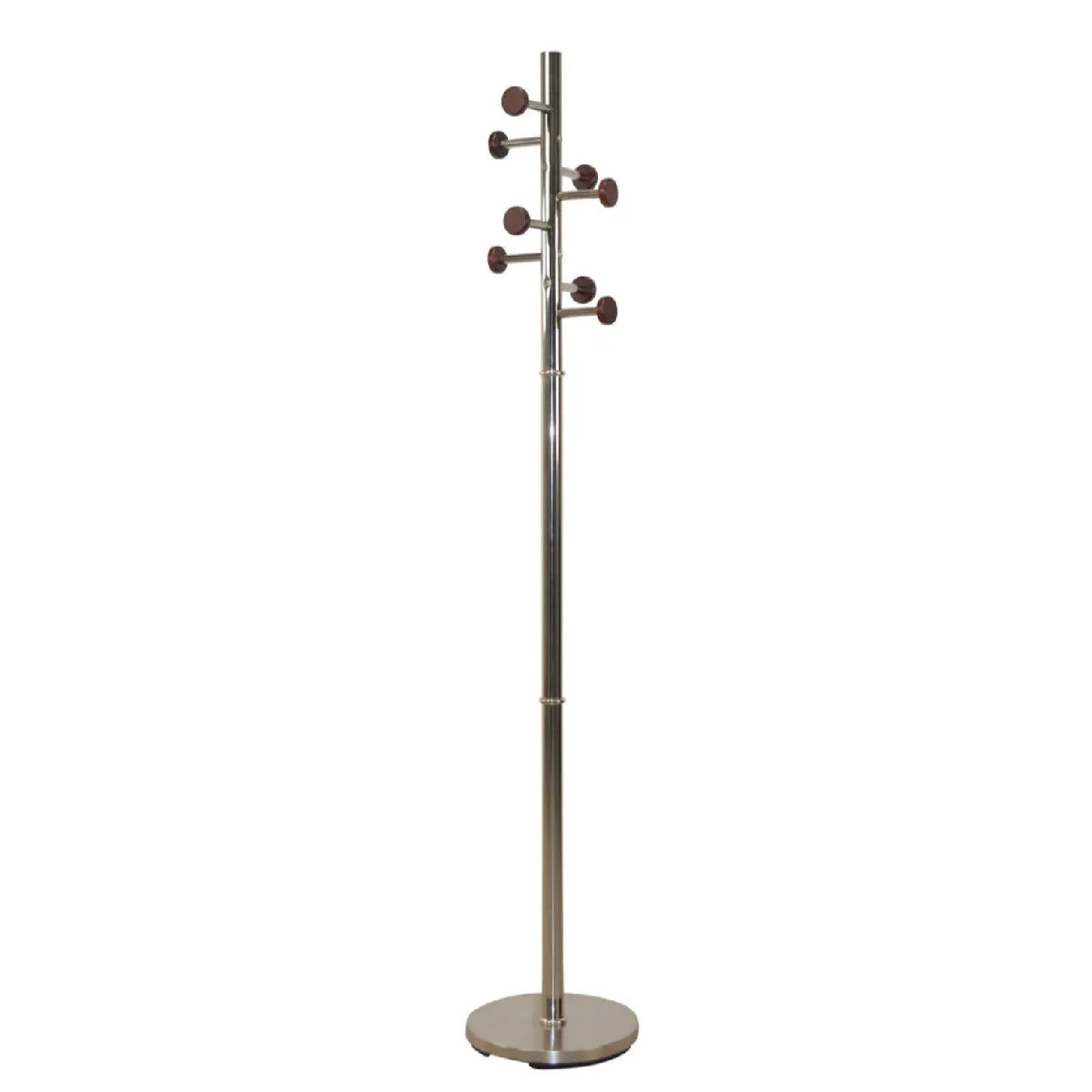 Decoshop26 Portemanteau Chrome Hévéa