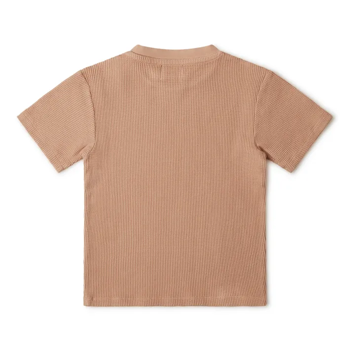 Matona T-Shirt Coton Bio Gaufré | Rose pêche
