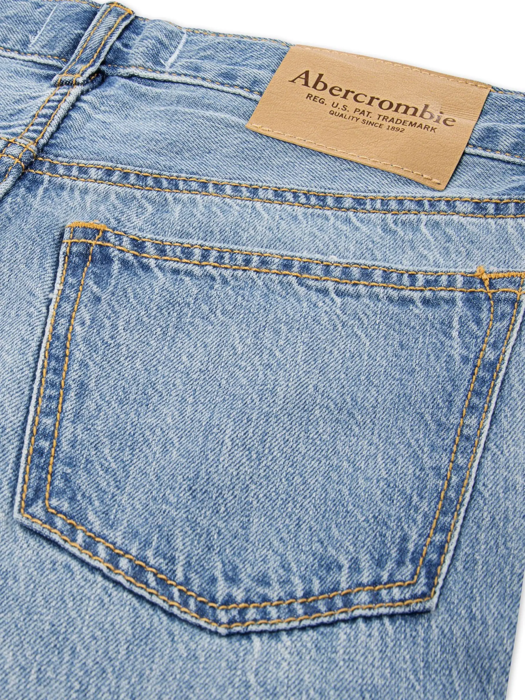 Blauw - Abercrombie & Fitch Loose Fit Jeans
