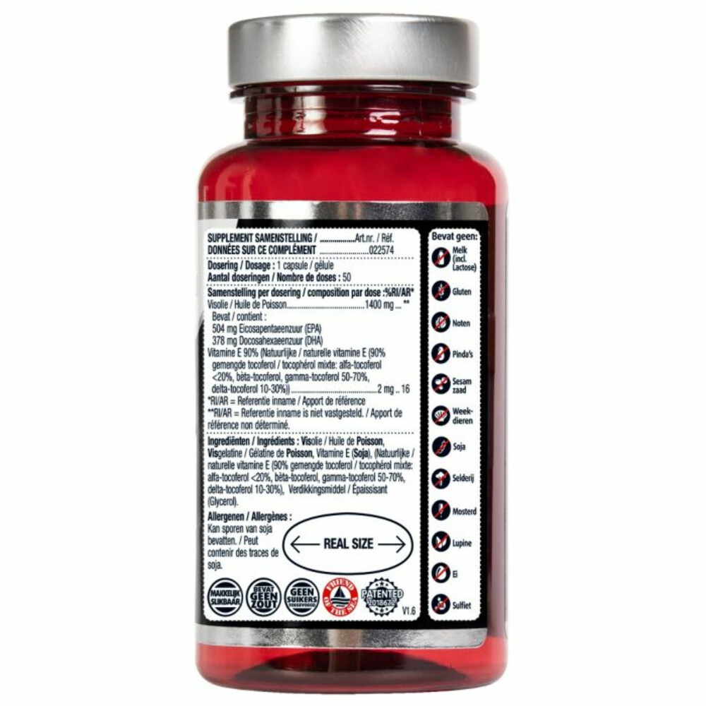 Lucovitaal Visolie Puur Koudwater Omega 3120 capsules