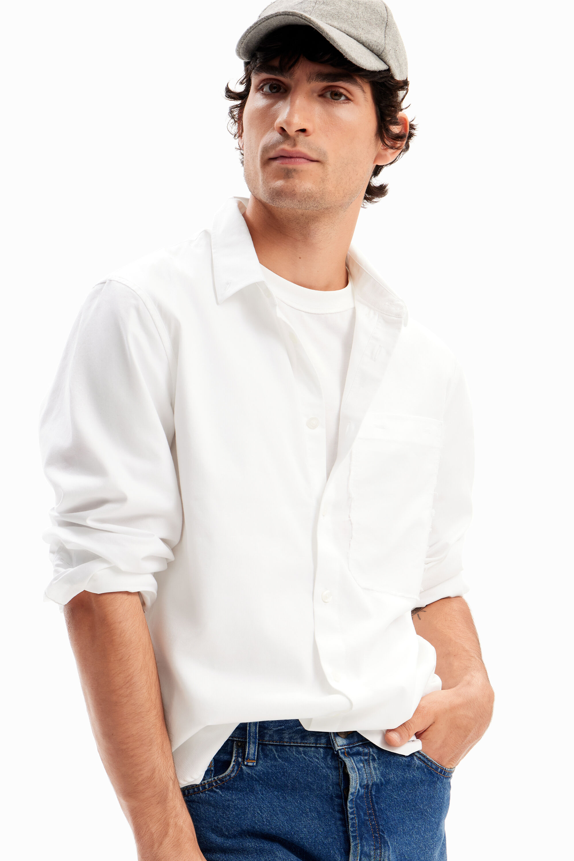Camisa popelín patchwork