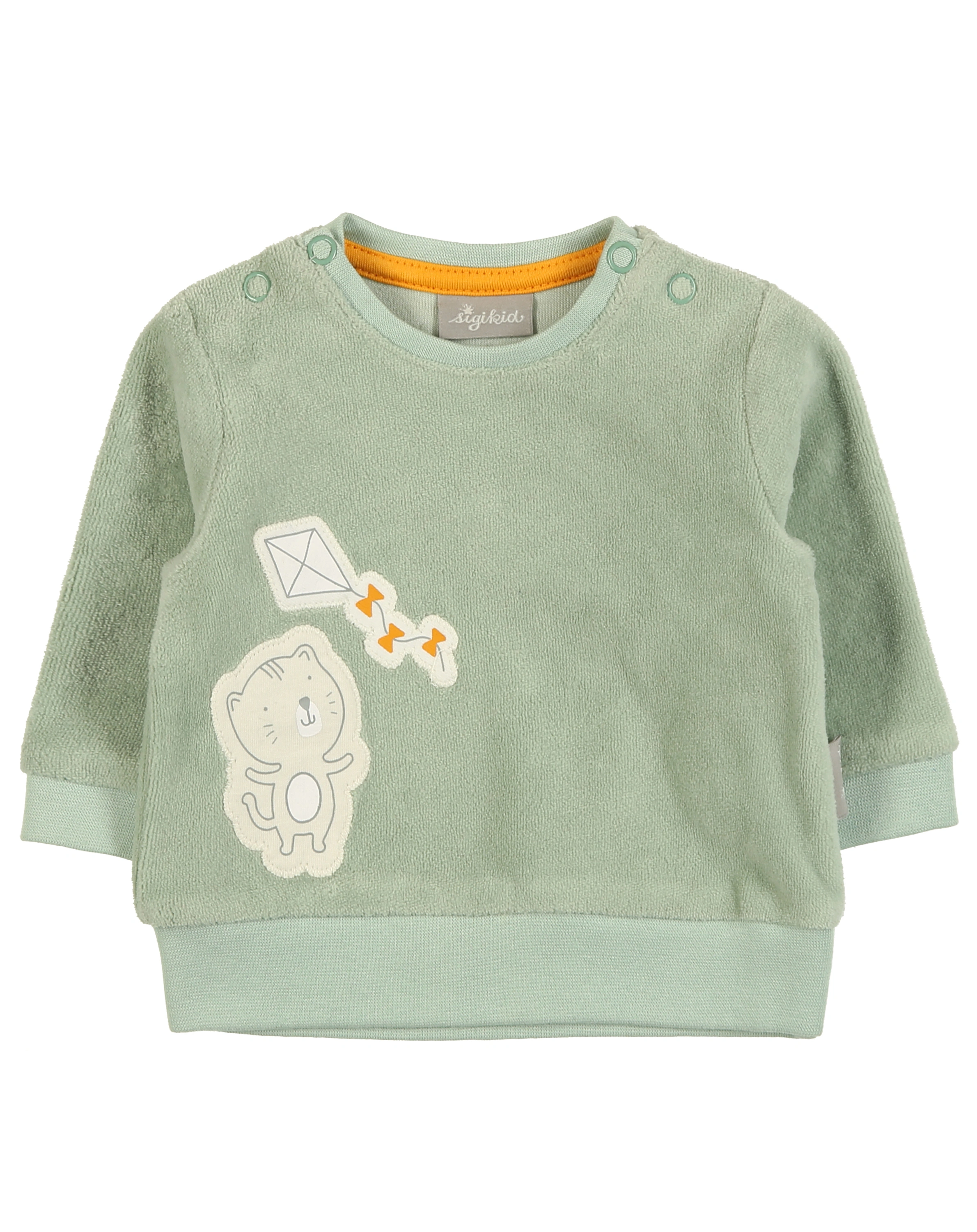 Nicki-Langarmshirt KATZE in mintgrün