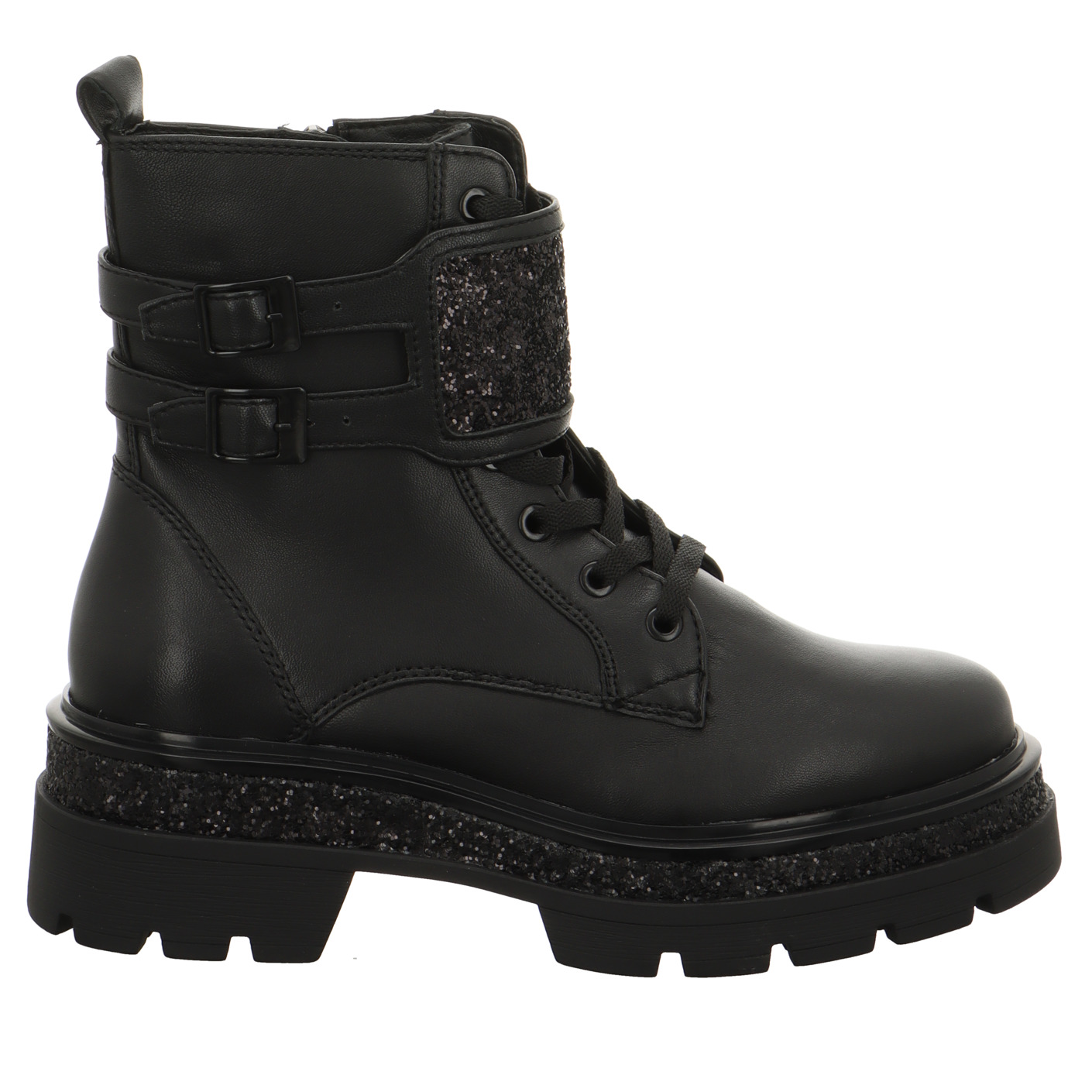 Schnürboots schwarz