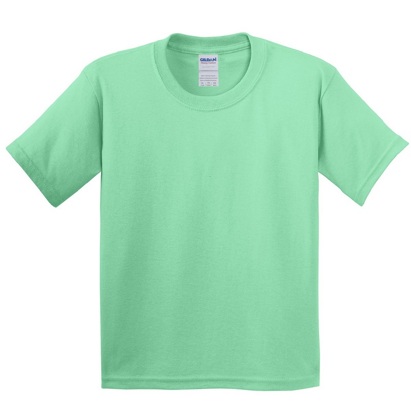 Short Manga Básica Camiseta Con Algodón Grueso Gildan