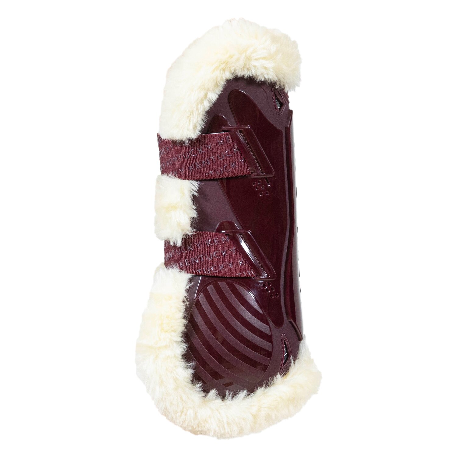 KENTUCKY Springgamaschen Vegan Sheepskin Bamboo Shield, für Vorderbeine - bordeaux