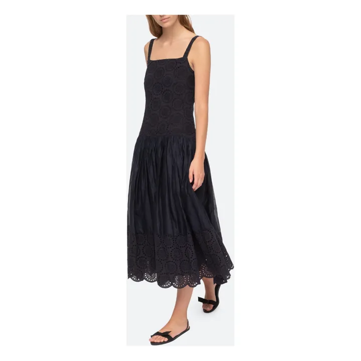 Sea NY Robe Maeve Eyelet Maxi | Bleu marine