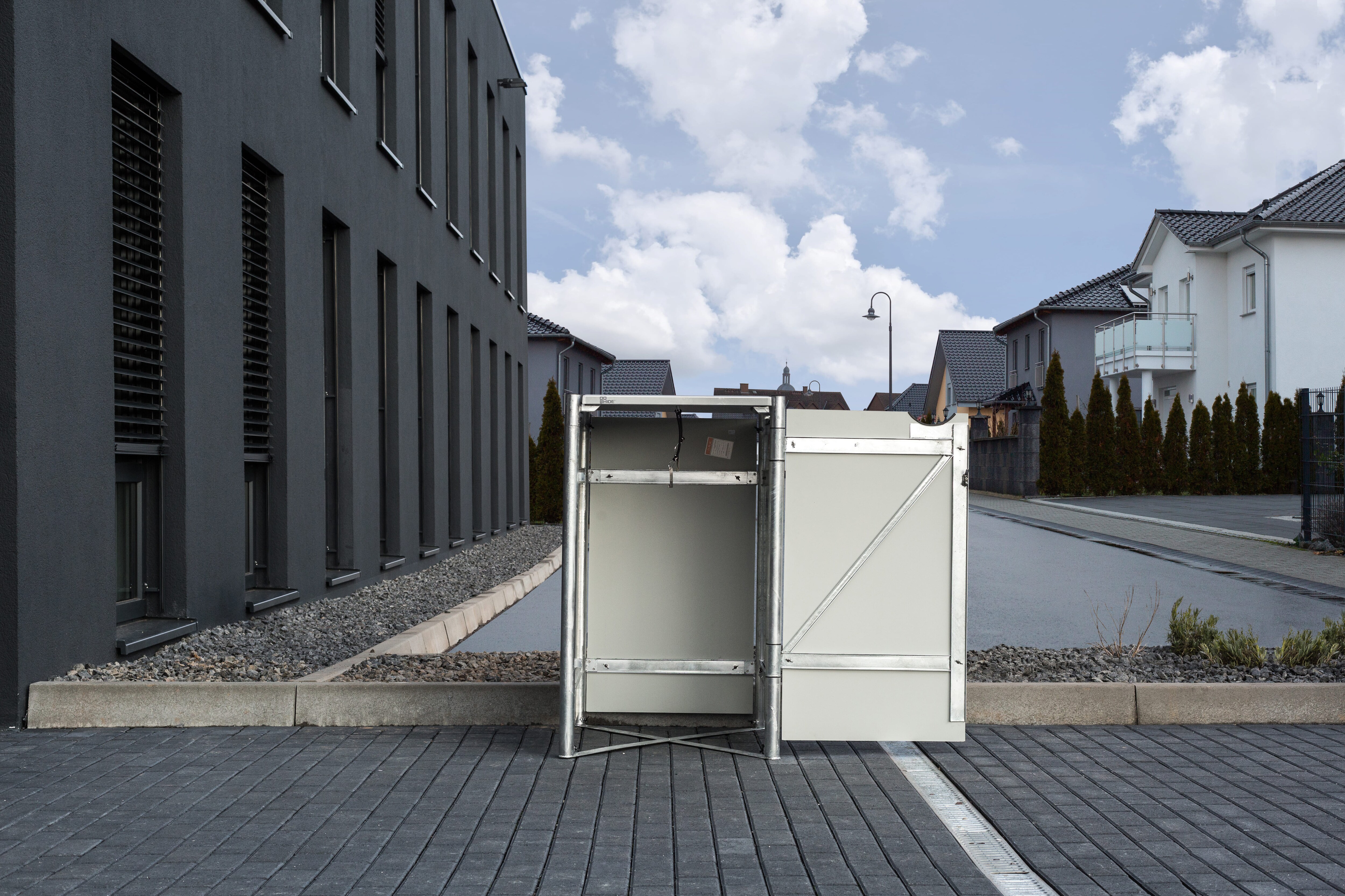 Hide Mülltonnenbox 240l Kunststoff, 1er Box, schwarz