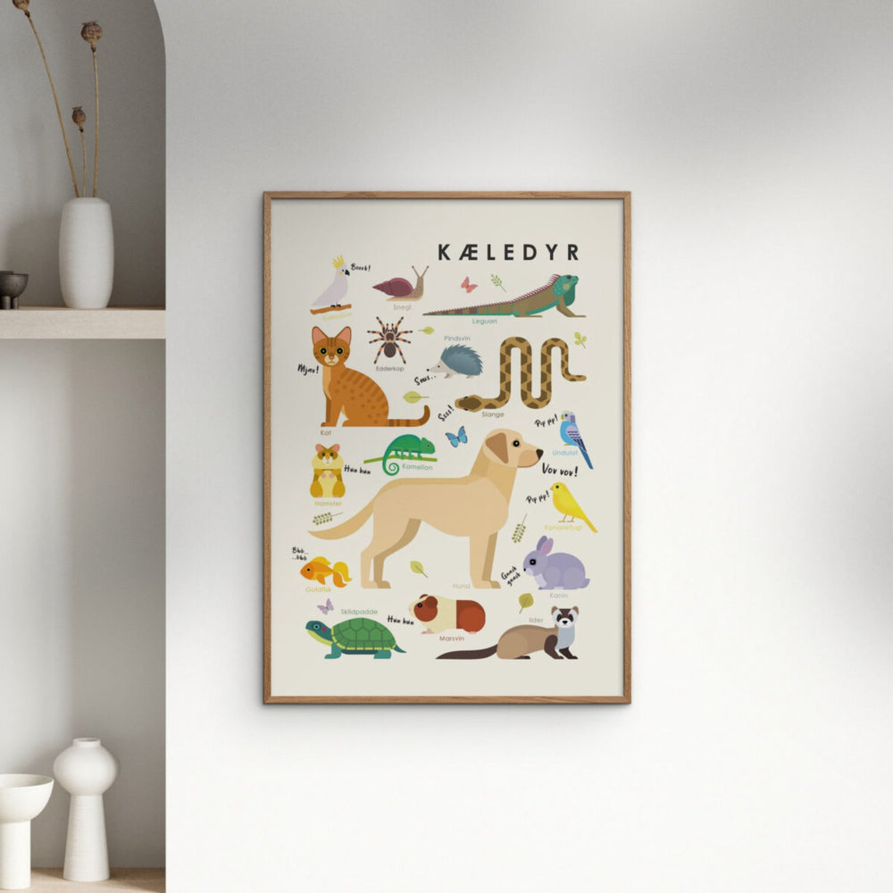 Køb Poster & Frame Citatplakat - Kæledyr – Børneplakat