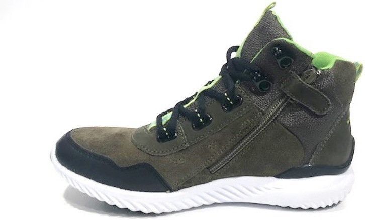 Trackstyle - Veterboot - Zwart - Leer