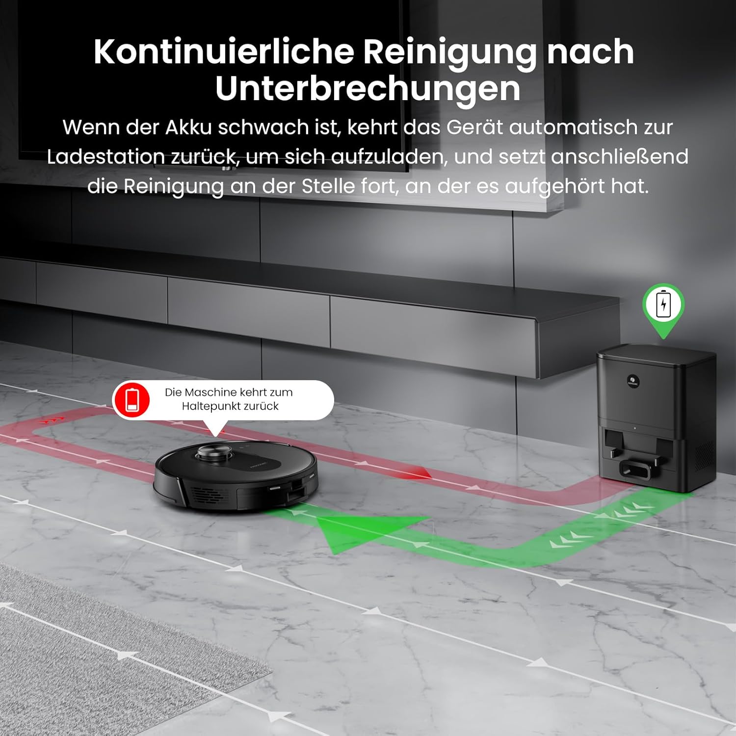 Proscenic Q8 Max+ Saugroboter mit Wischfunktion, 8000Pa 200min Staubsauger Roboter mit 3L Staubbeutel, Lidar-Navigation, intelligente Hindernisvermeidung, App Sprachsteuerung, für Hartböden Teppiche