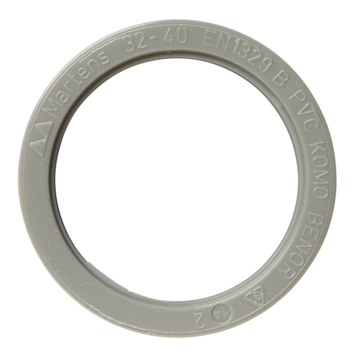 Martens verloopstuk PVC grijs 1x lijmverbinding 32x40 mm