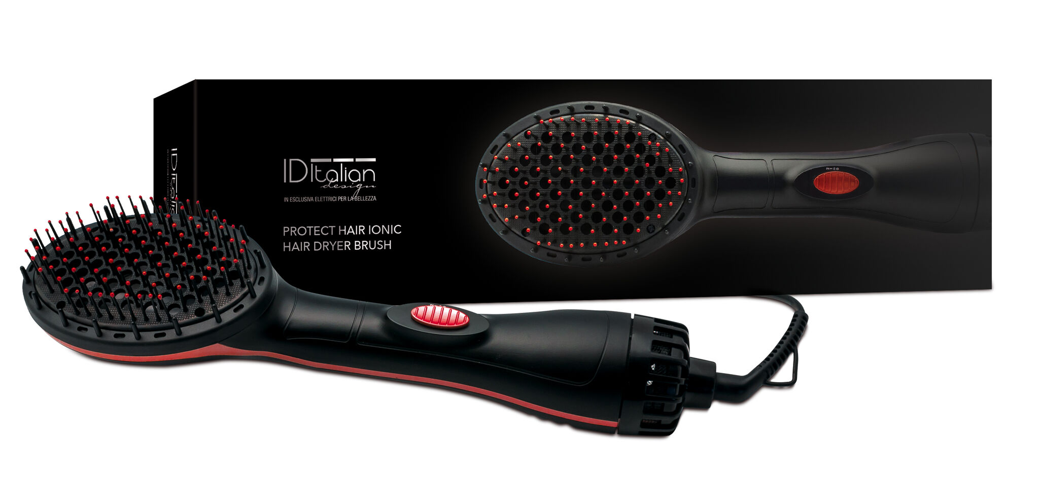 Italian Design Protect Hair Ionic Hairdryer Brush