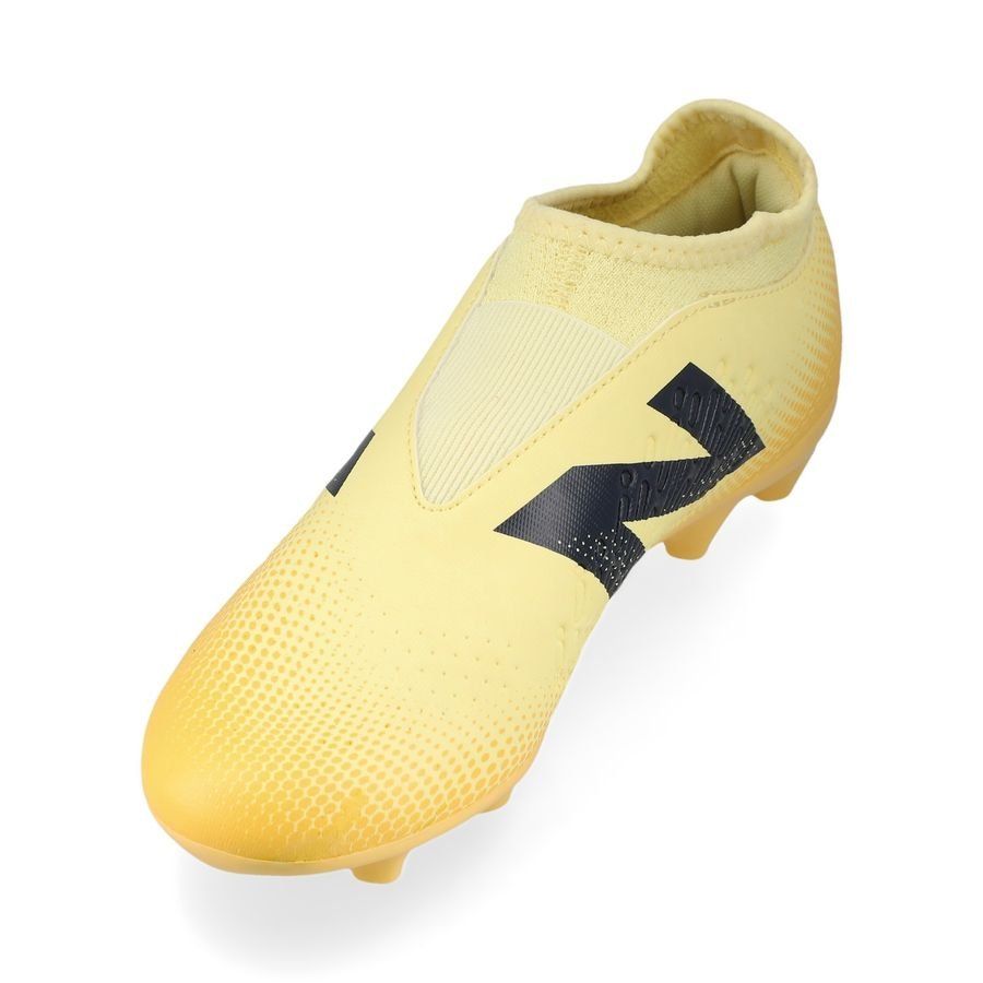 New Balance Tekela V4 Magique FG Energy Rush - Parchment/Noir/Orange Enfant
