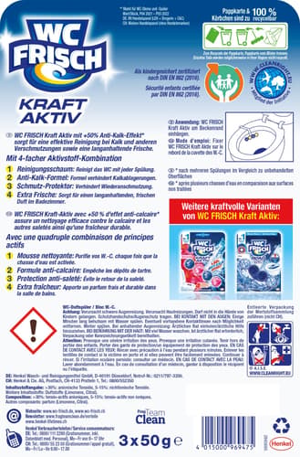 WC Frisch Kraft Aktiv Duftspüler Lemon, Trio-Pack