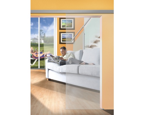 Pertura helder glazen schuifdeurblad 2050x920x8 mm voor Selir links/rechts montage