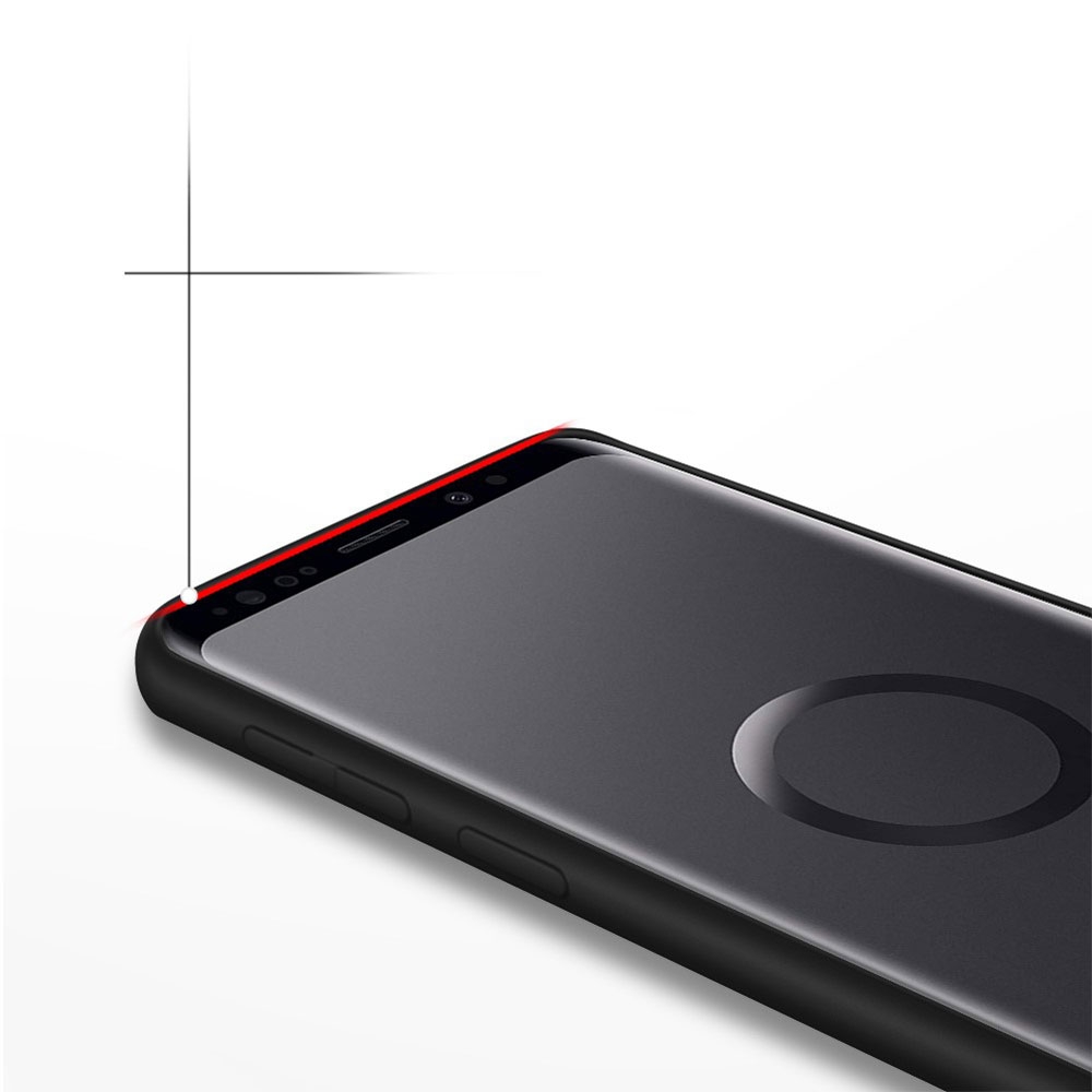 Samsung Galaxy S9 Silikon Case Slim Hülle Kameraschutz - Schwarz