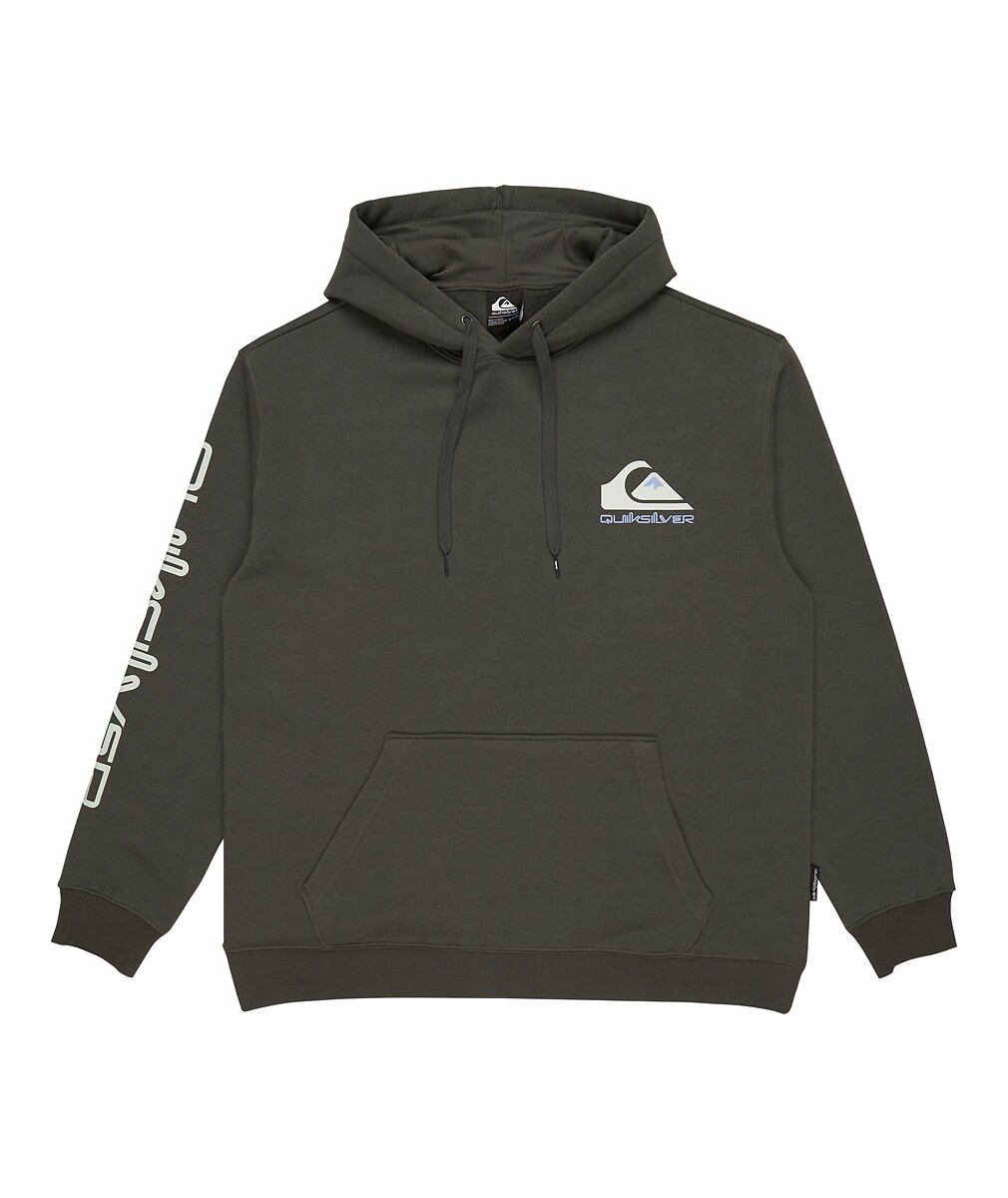QUIKSILVER<br>Moletom com capuz e logo pequeno