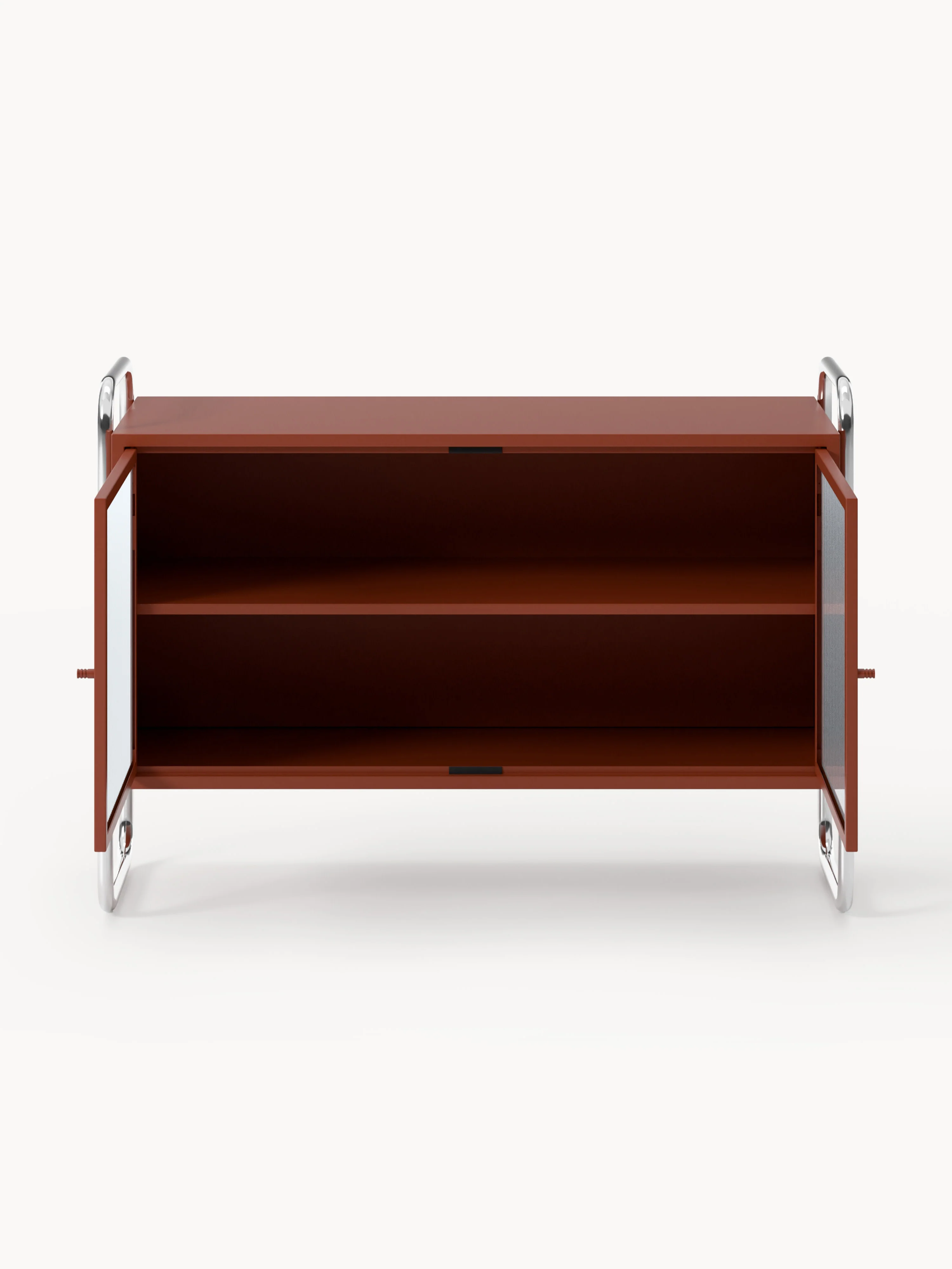 Metalen dressoir Robyn met glazen front