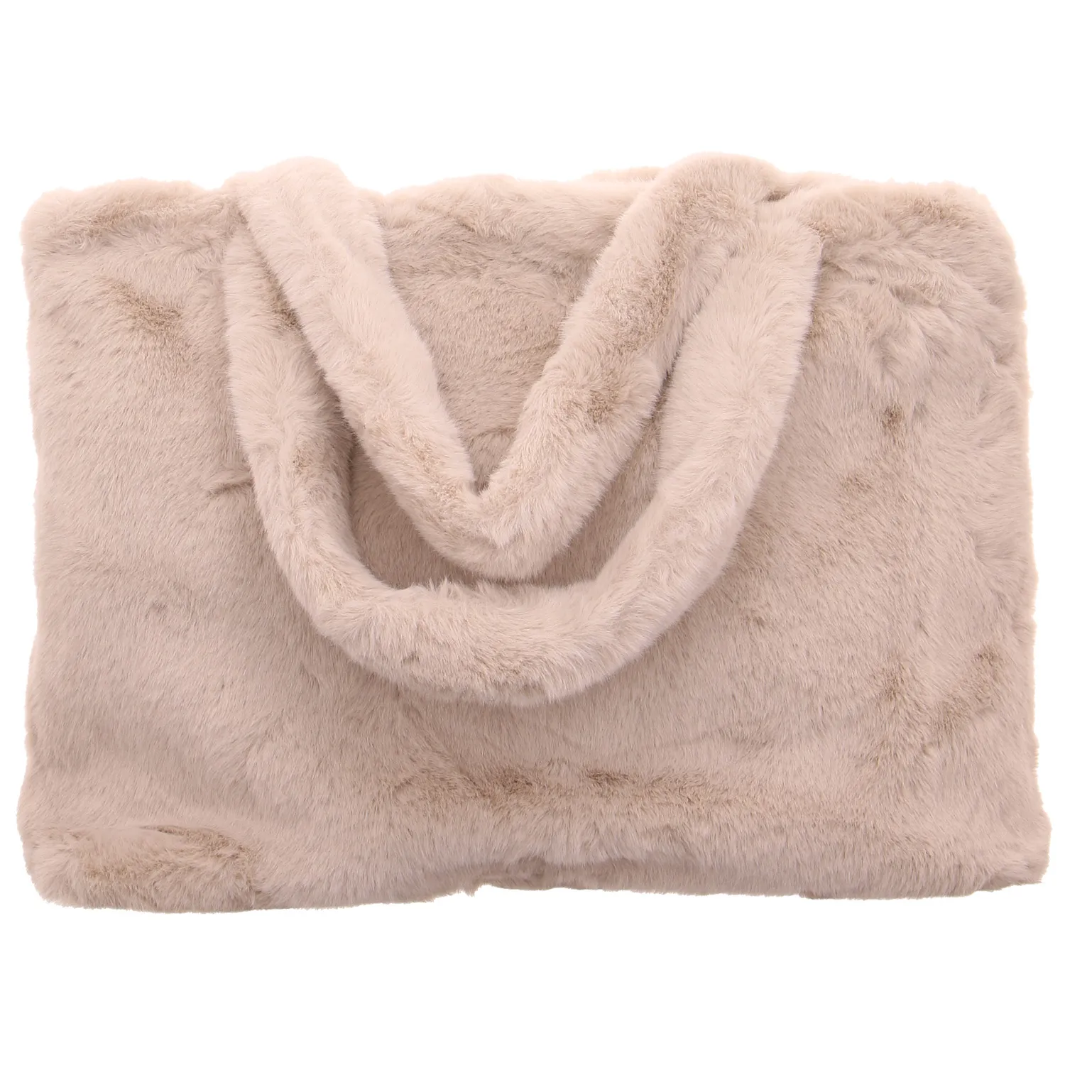 Henkeltasche Beige Textil