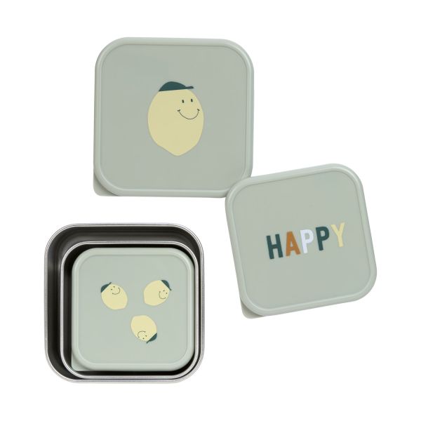 Lässig Snackbox Roestvrij Staal Happy Fruits