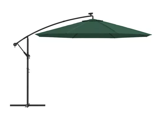 Parasol meuble de jardin métal argentée 02_0008656