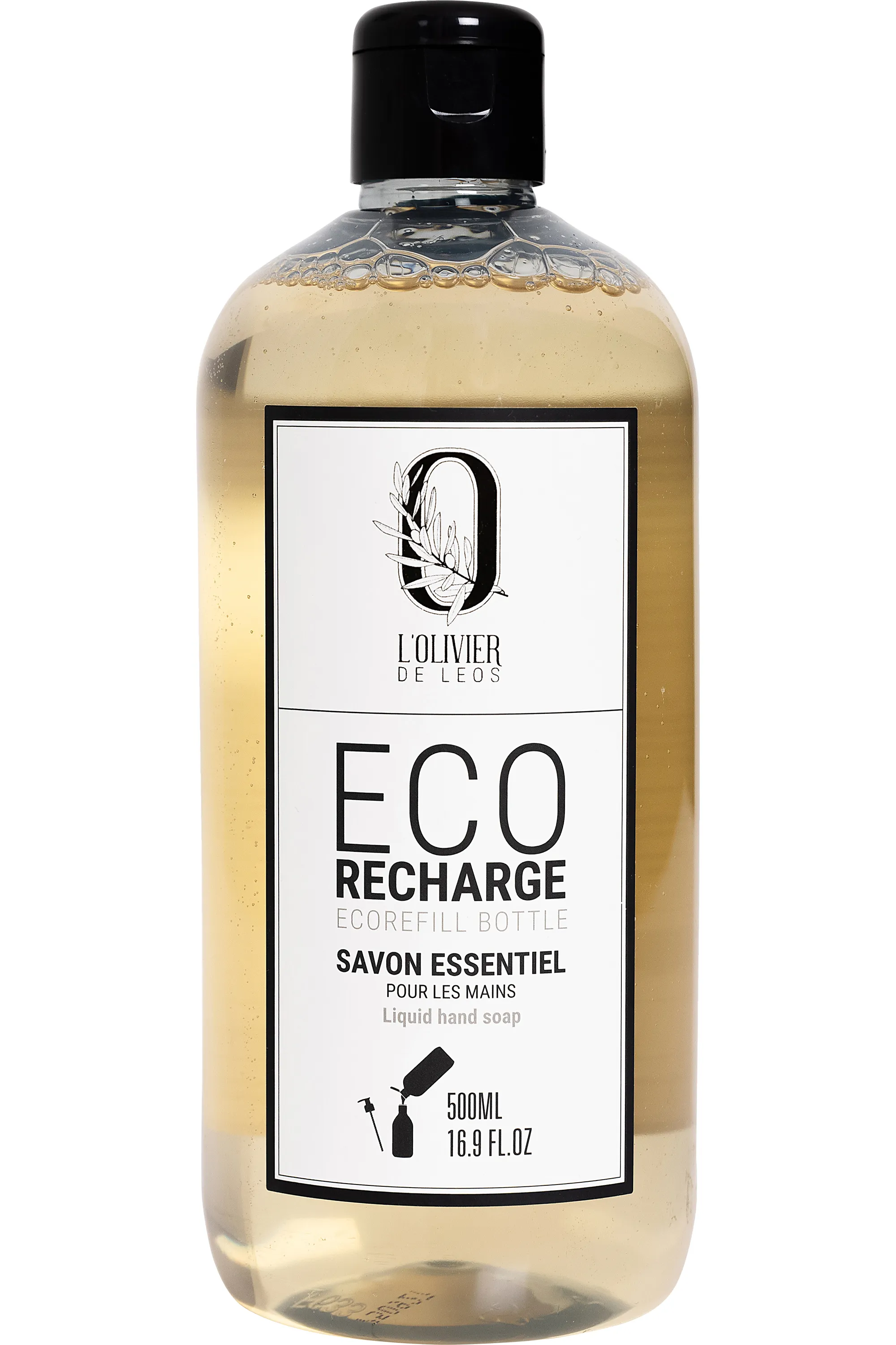 L'OLIVIER DE LEOS Savon essentiel pour les mains rechargeable-290 ml