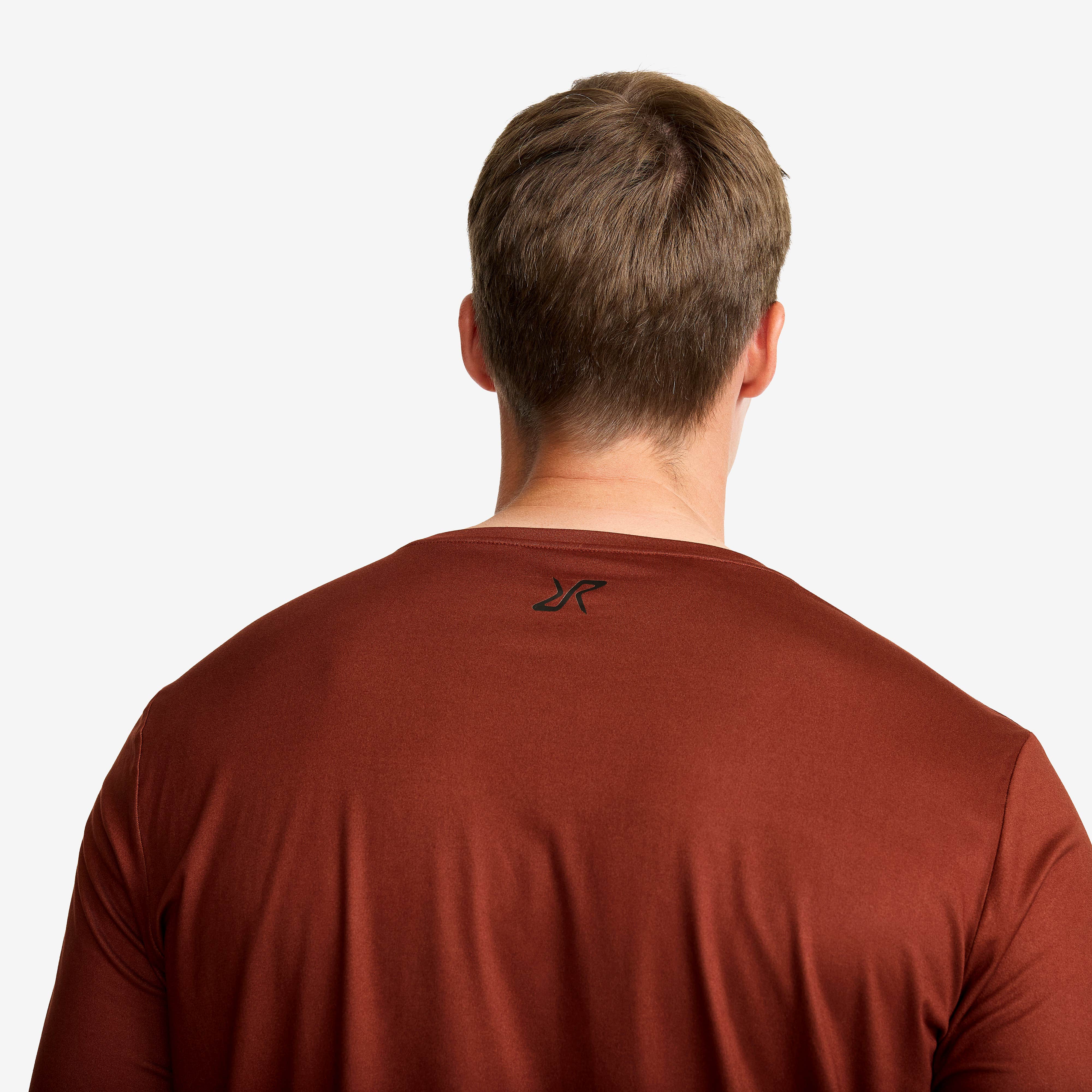 Mission Logo Long-sleeved T-shirt Herre Fired Brick