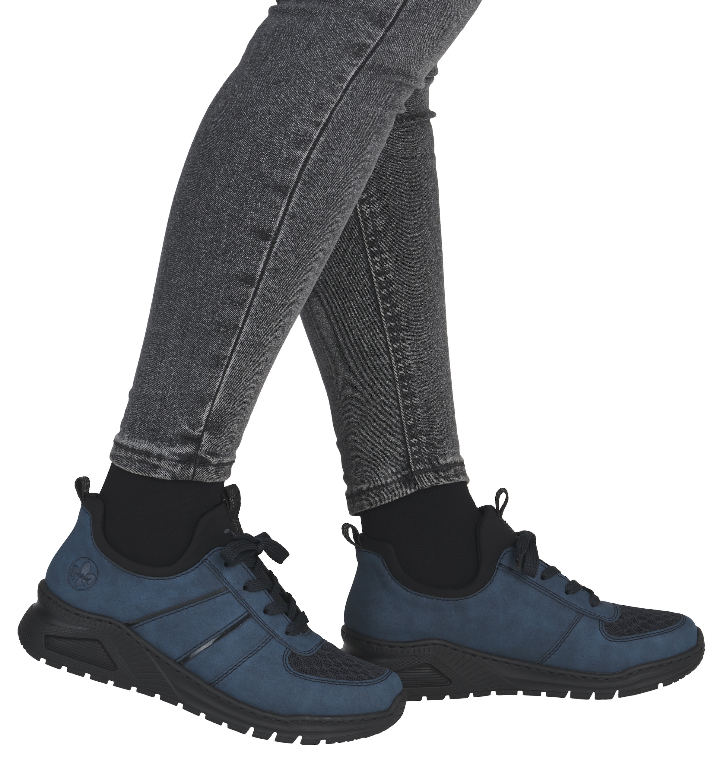 Rieker Slip-On Sneaker  Schlupfschuh, Halbschuh, Freizeitsneaker, weiche MemoSoft-Innensohle
