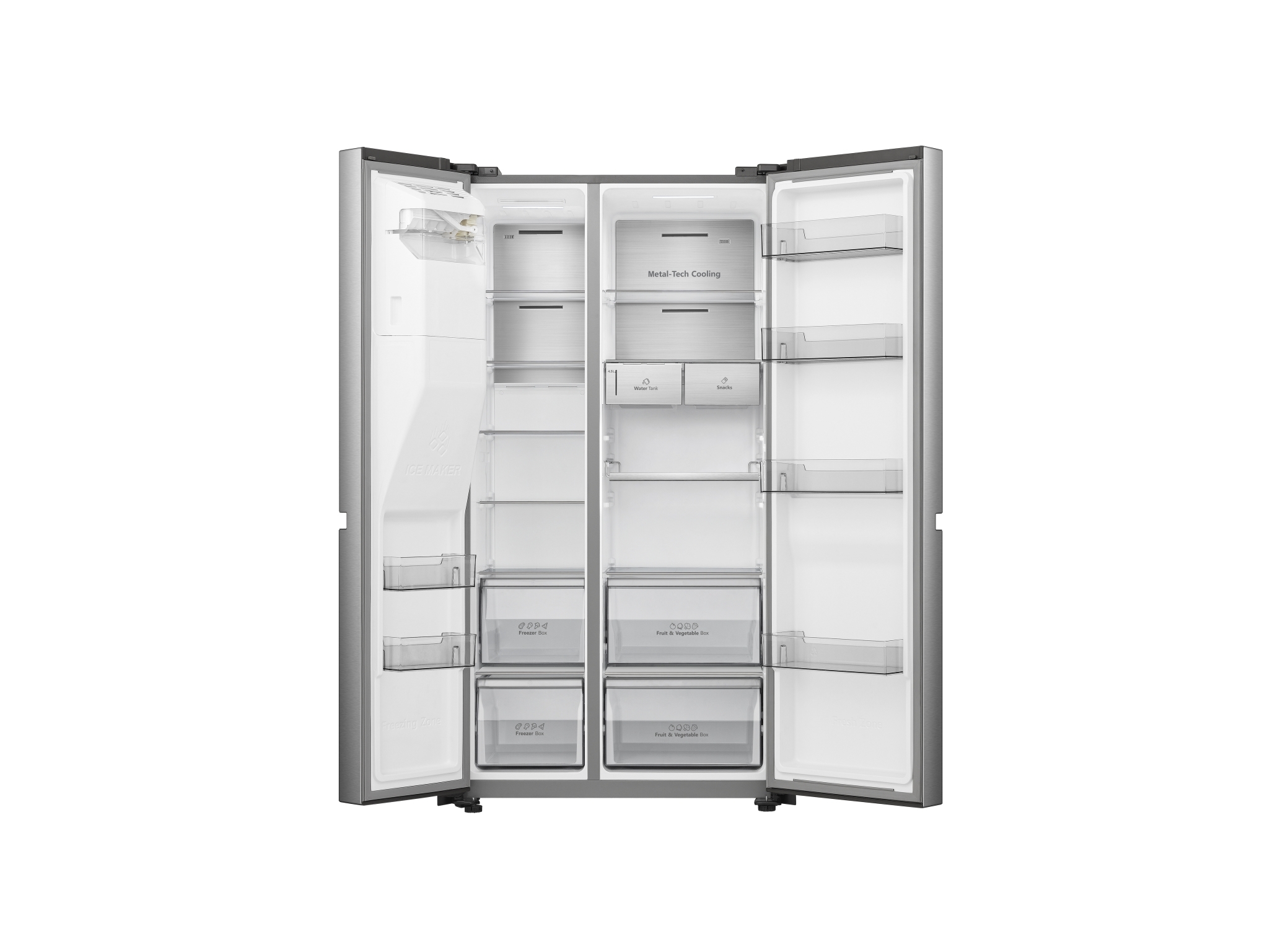 FRIGORÍFICO AMERICANO HISENSE RS818N4TIC LOOK INOX C 632L