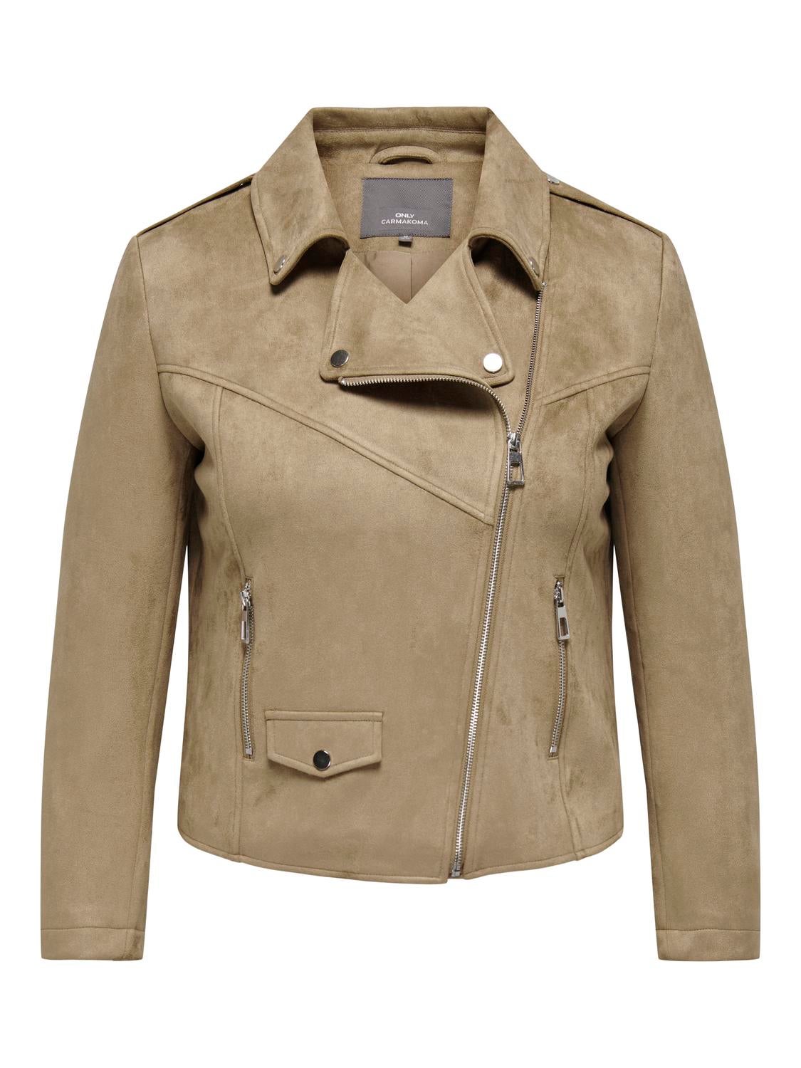 CARSCOOTIE Bikerjacke in Lederoptik Otter