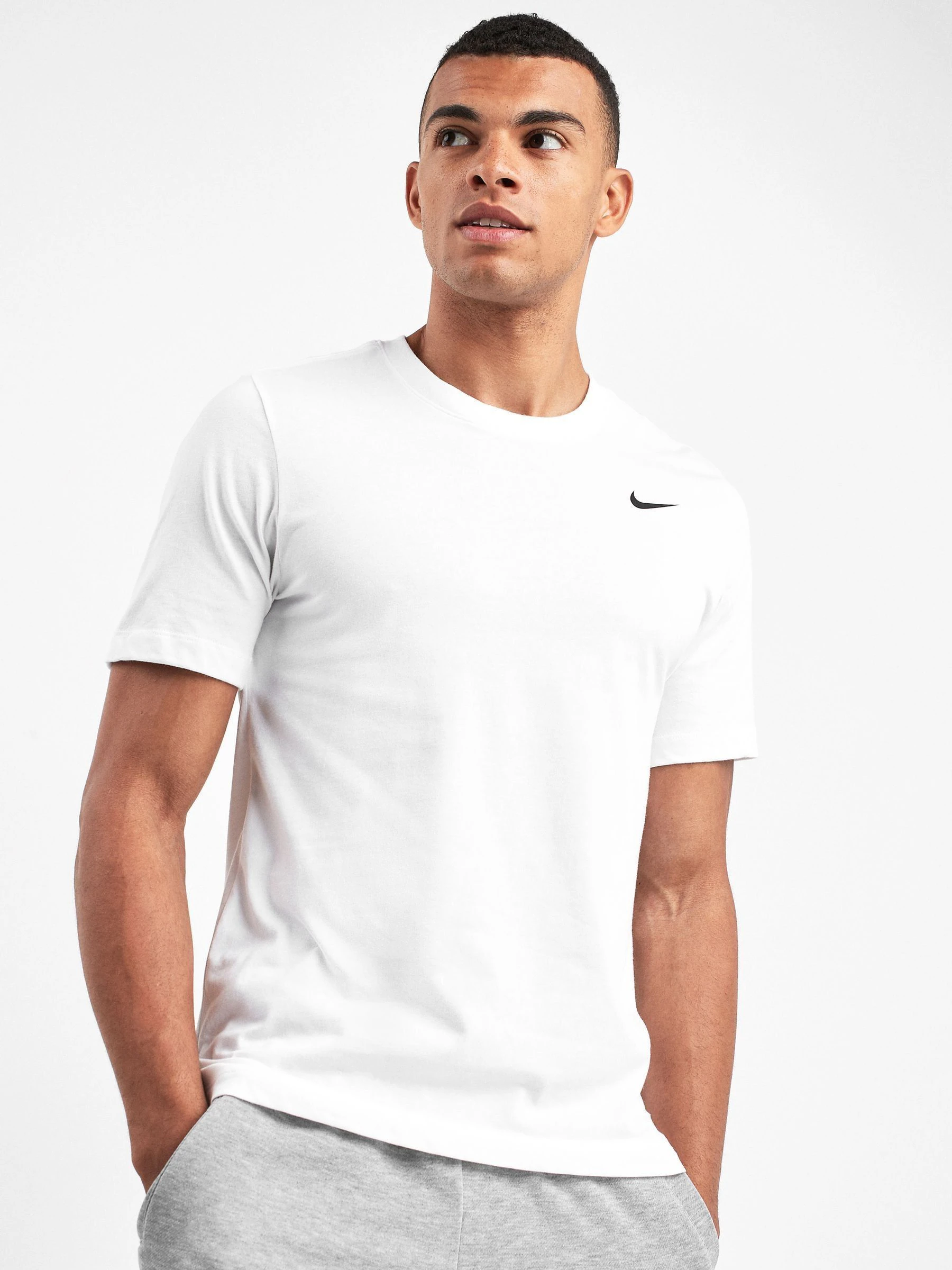 Wit - Nike Dri-FIT trainingsshirt