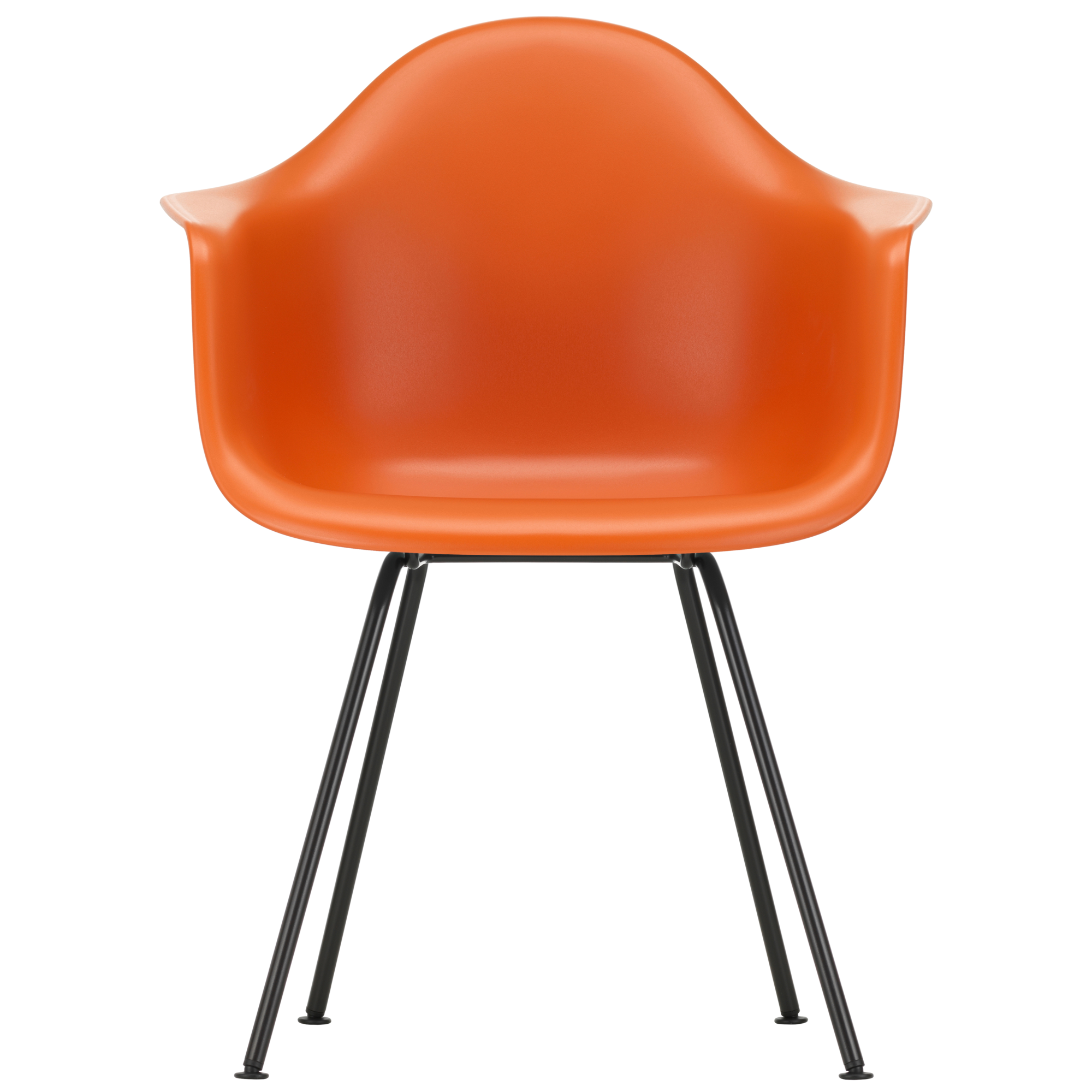 Eetkamerstoel DAX RE zwart Rusty Orange