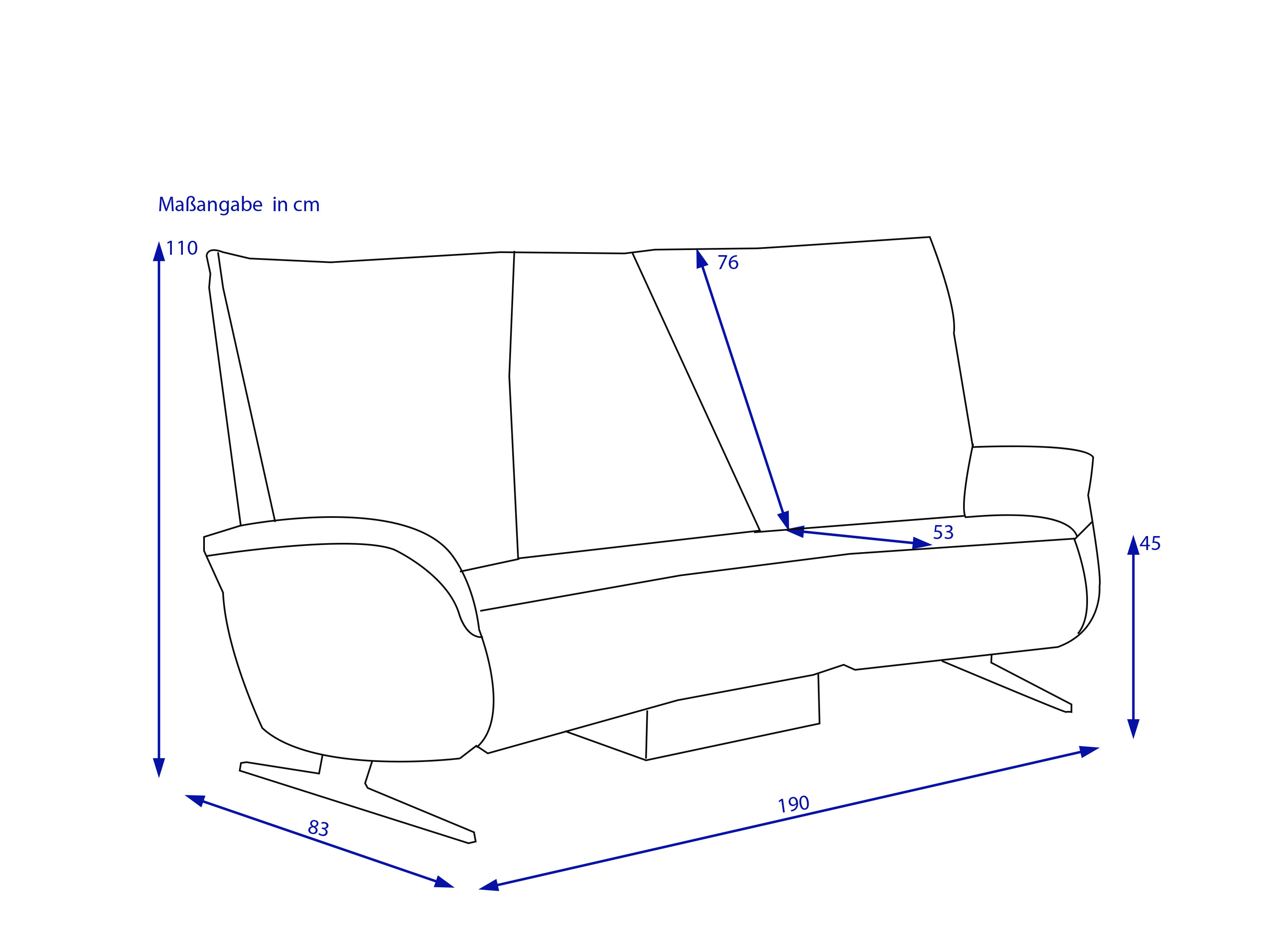 Trapezsofa BPW AUERBACH 1