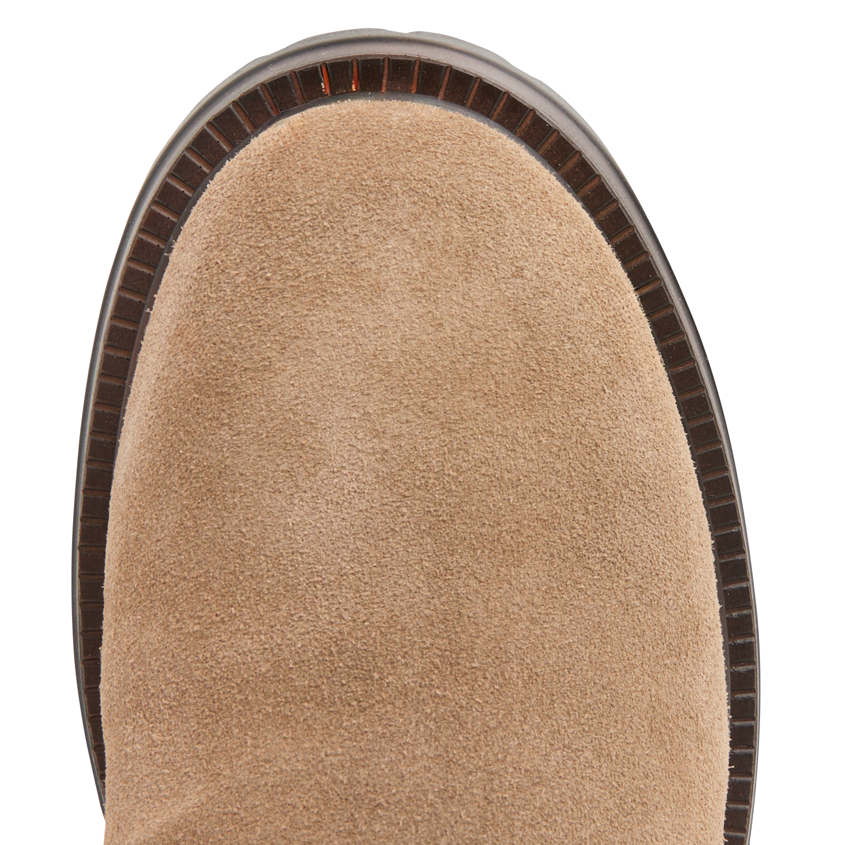 FLYNN - Bottines crantées en cuir velours | Marron
