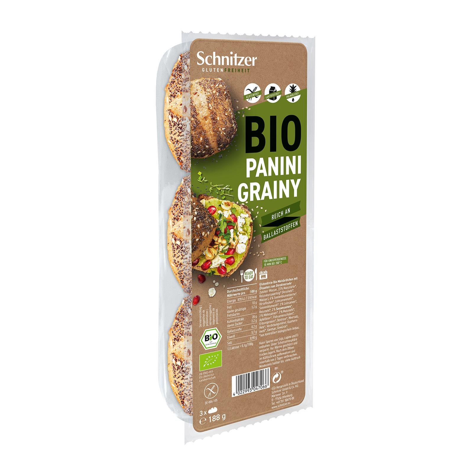Schnitzer Panini Grainy Glutenfrei
