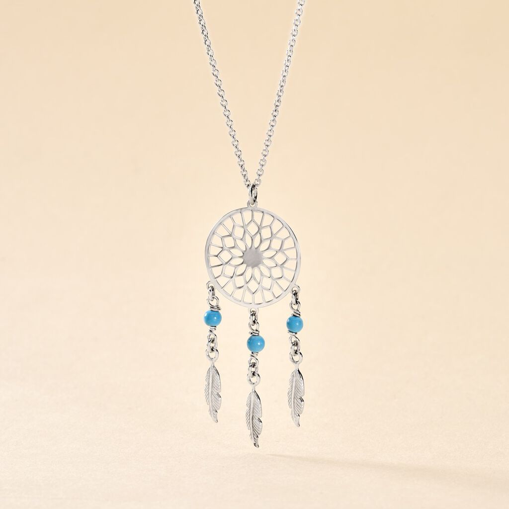 Collier Anoki Argent Blanc